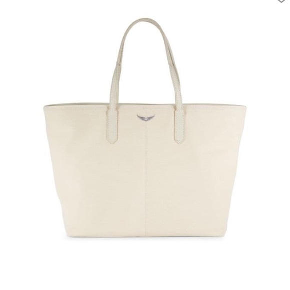 Zadig & Voltaire Mick Wings Canvas Tote - Picture 1 of 8